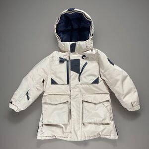 Nepa Kids Goose Down 600 Fill Power Zip Up Hooded Winter Parka Kids Size 3/4